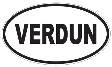 VERDUN - Oval Sticker