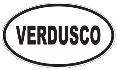 VERDUSCO - Oval Sticker