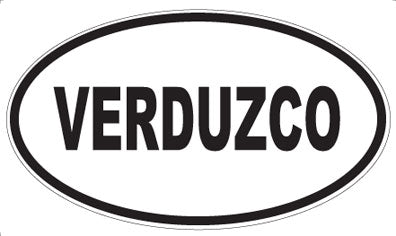 VERDUZCO - Oval Sticker