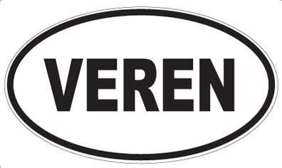 VEREN - Oval Sticker