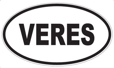 VERES - Oval Sticker