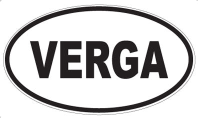 VERGA - Oval Sticker