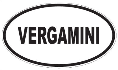 VERGAMINI - Oval Sticker