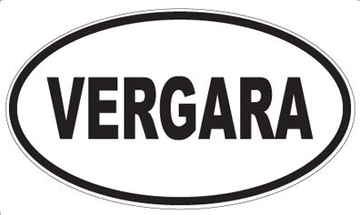 VERGARA - Oval Sticker