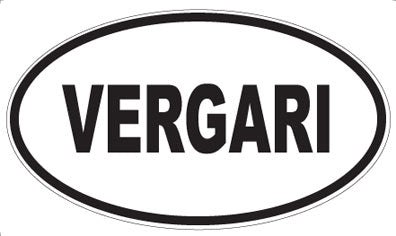 VERGARI - Oval Sticker