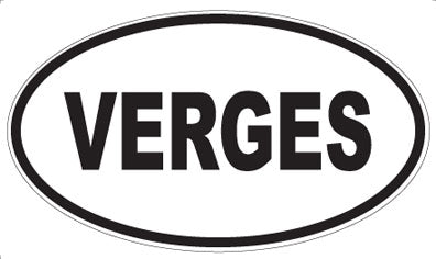 VERGES - Oval Magnet