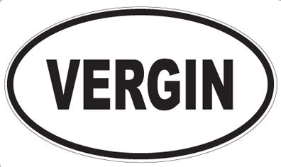 VERGIN - Oval Sticker