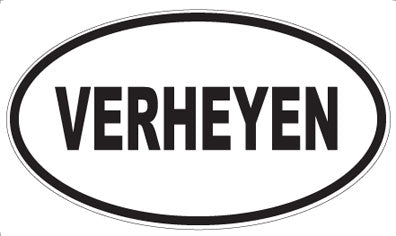 VERHEYEN - Oval Sticker