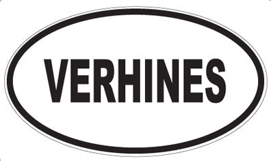 VERHINES - Oval Sticker