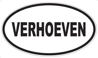 VERHOEVEN - Oval Sticker