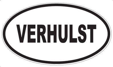 VERHULST - Oval Sticker