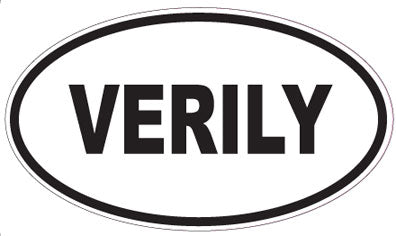 VERILY - Oval Sticker