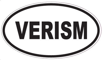 VERISM - Oval Sticker