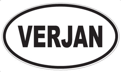 VERJAN - Oval Sticker