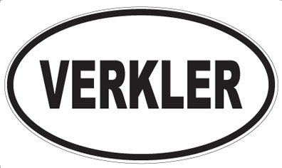 VERKLER - Oval Sticker