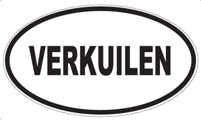 VERKUILEN - Oval Sticker