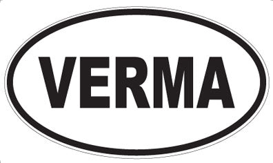 VERMA - Oval Sticker