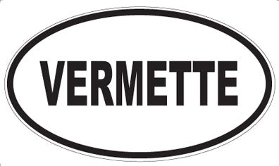 VERMETTE - Oval Sticker