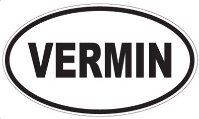 VERMIN - Oval Sticker