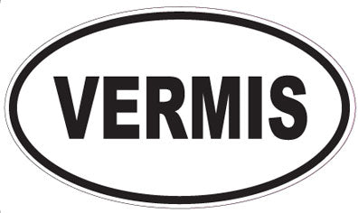 VERMIS - Oval Sticker