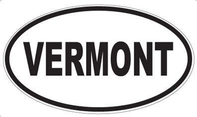 VERMONT - Oval Sticker