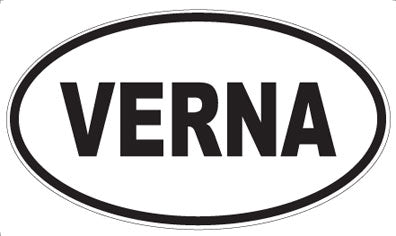 VERNA - Oval Sticker