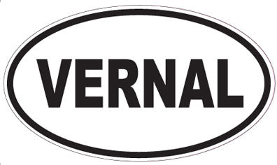VERNAL - Oval Sticker