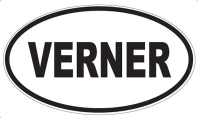 VERNER - Oval Sticker