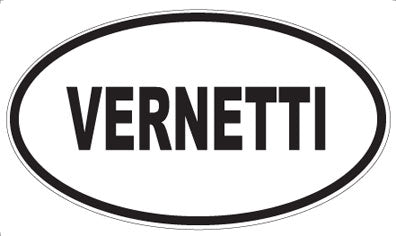 VERNETTI - Oval Sticker