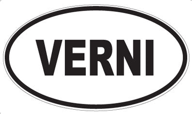 VERNI - Oval Sticker