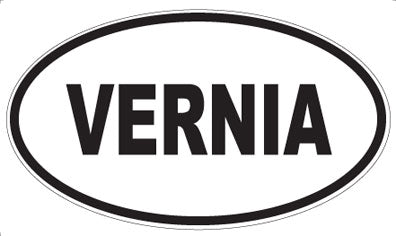 VERNIA - Oval Sticker