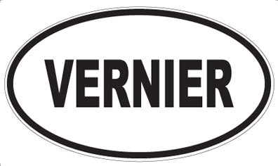 VERNIER - Oval Sticker