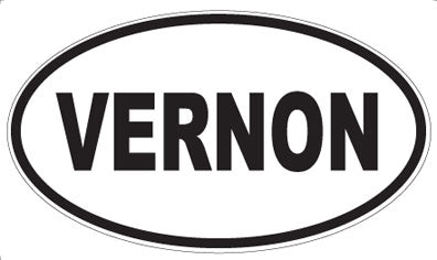 VERNON - Oval Sticker
