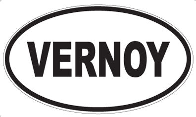 VERNOY - Oval Sticker