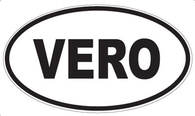 VERO - Oval Sticker