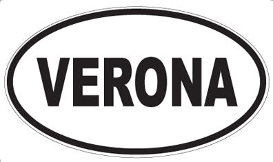 VERONA - Oval Sticker