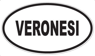 VERONESI - Oval Sticker