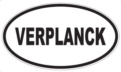 VERPLANCK - Oval Sticker