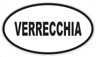 VERRECCHIA - Oval Sticker