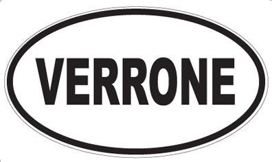 VERRONE - Oval Sticker