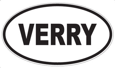 VERRY - Oval Sticker