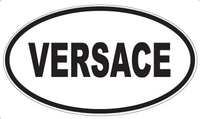 VERSACE - Oval Sticker