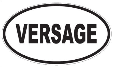 VERSAGE - Oval Sticker