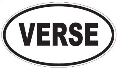VERSE - Oval Sticker