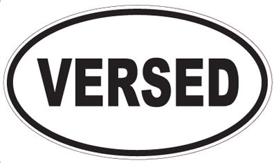 VERSED - Oval Sticker