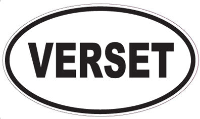 VERSET - Oval Sticker