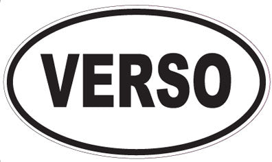 VERSO - Oval Magnet