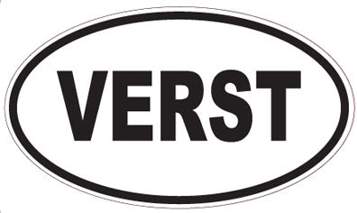 VERST - Oval Sticker