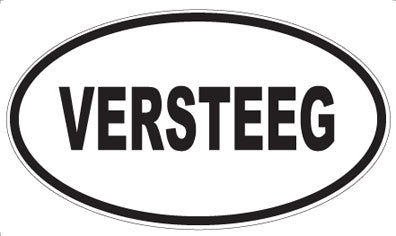 VERSTEEG - Oval Sticker
