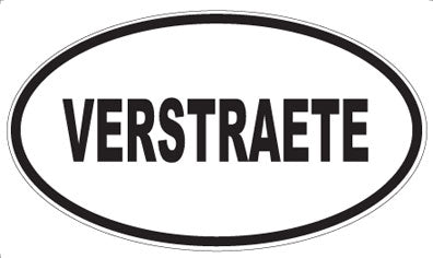 VERSTRAETE - Oval Sticker